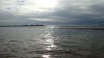 End of a good days paddle at Rhosneigr